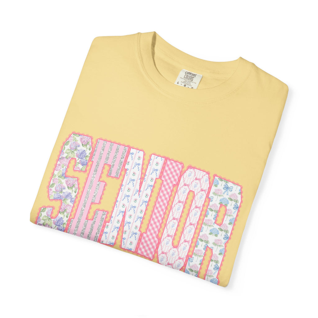 Senior 2027 Floral Patchwork T-Shirt