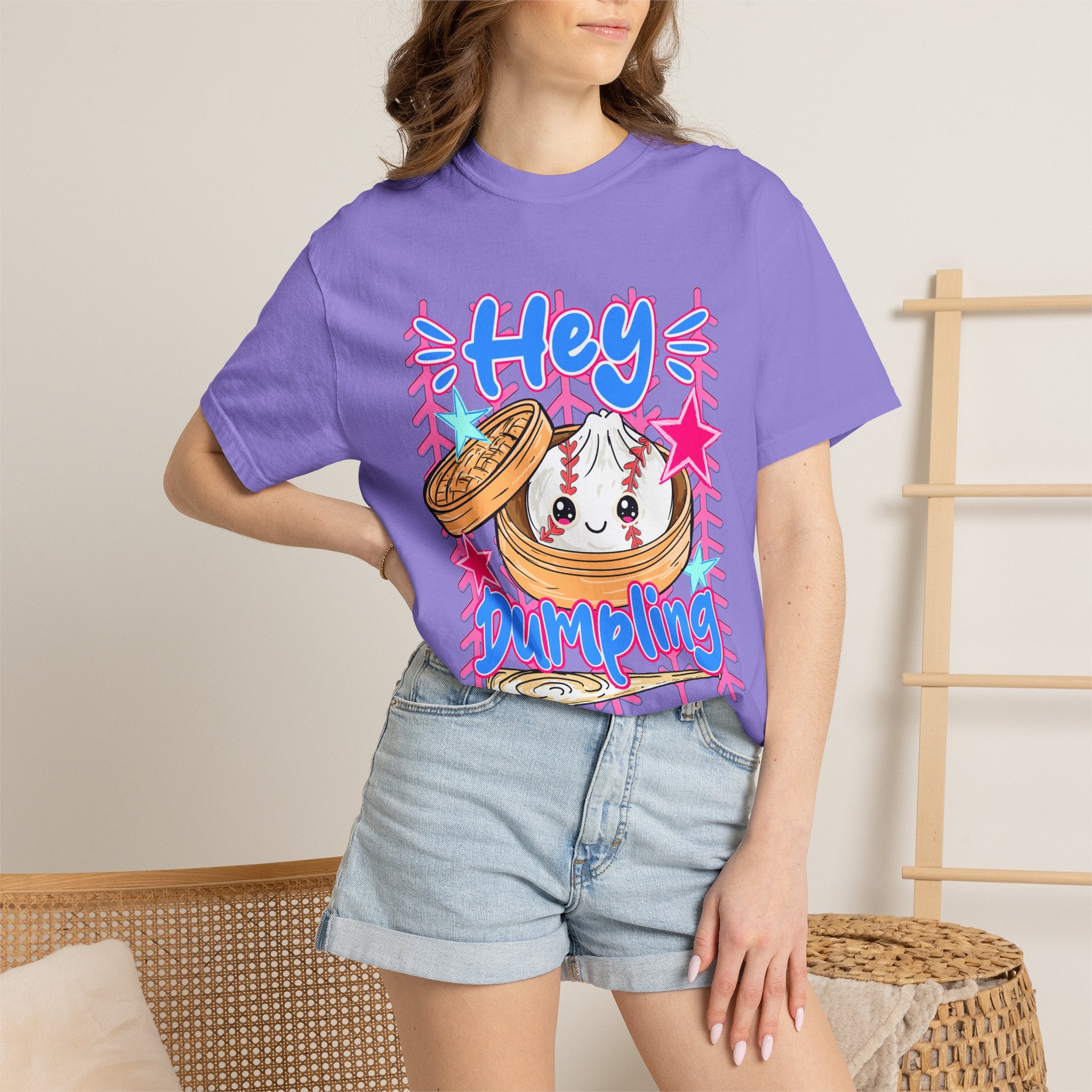 Hey Dumpling T-Shirt — Cute Kawaii Dumpling Graphic Tee