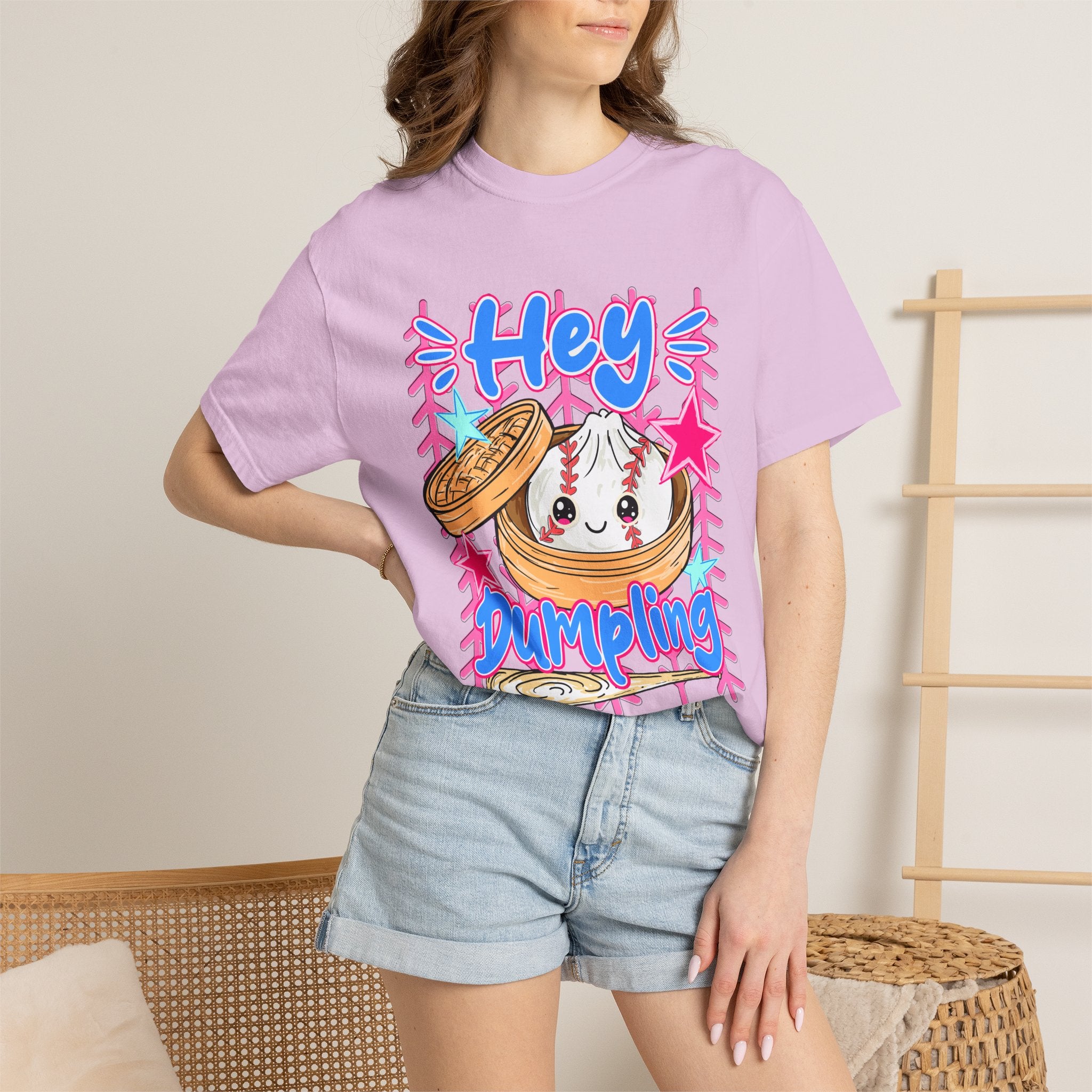 Hey Dumpling T-Shirt — Cute Kawaii Dumpling Graphic Tee