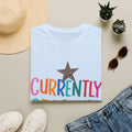 Currently Crashing Out T‑Shirt — Colorful Retro Stars Graphic Tee