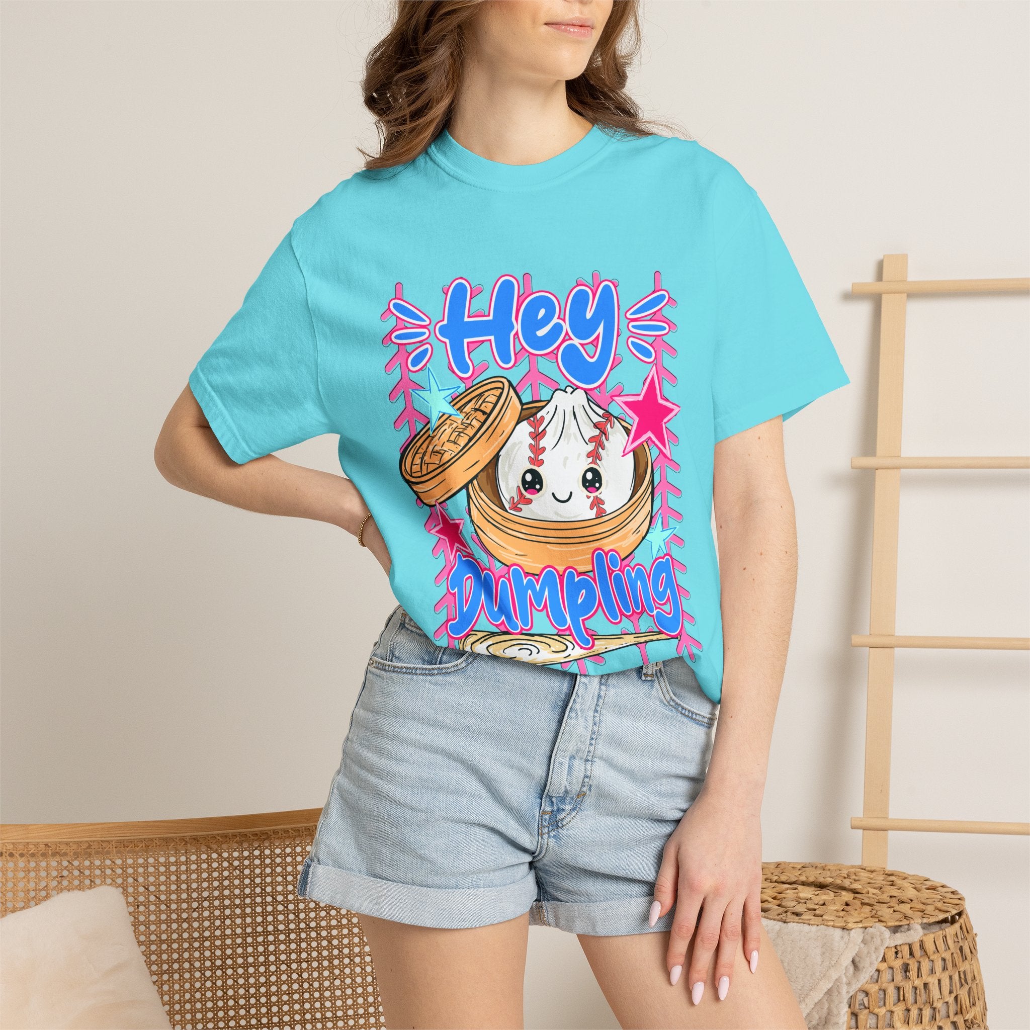 Hey Dumpling T-Shirt — Cute Kawaii Dumpling Graphic Tee