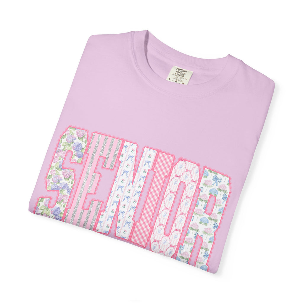 Senior 2027 Floral Patchwork T-Shirt