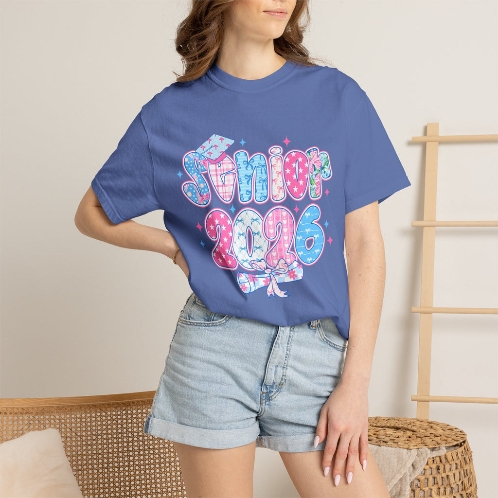 Senior 2026 Preppy Graphic T-Shirt