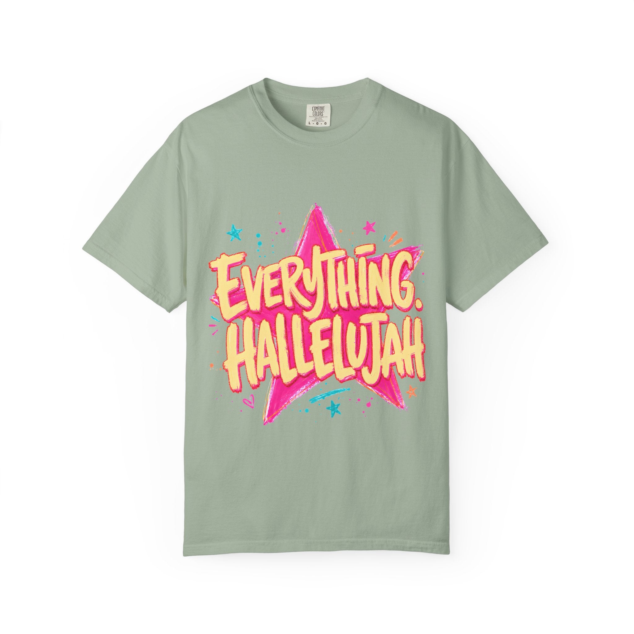 Everything Hallelujah T-Shirt — Retro Star Graphic Christian Tee
