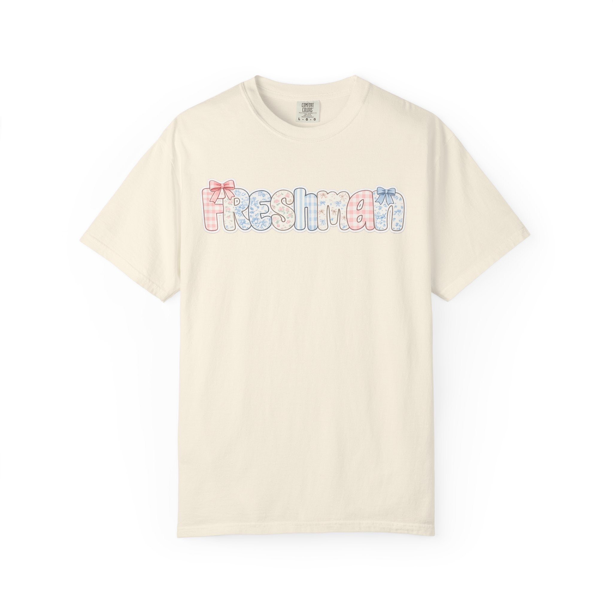 Freshman Floral Graphic T-Shirt — Back-to-School College Crew Tee