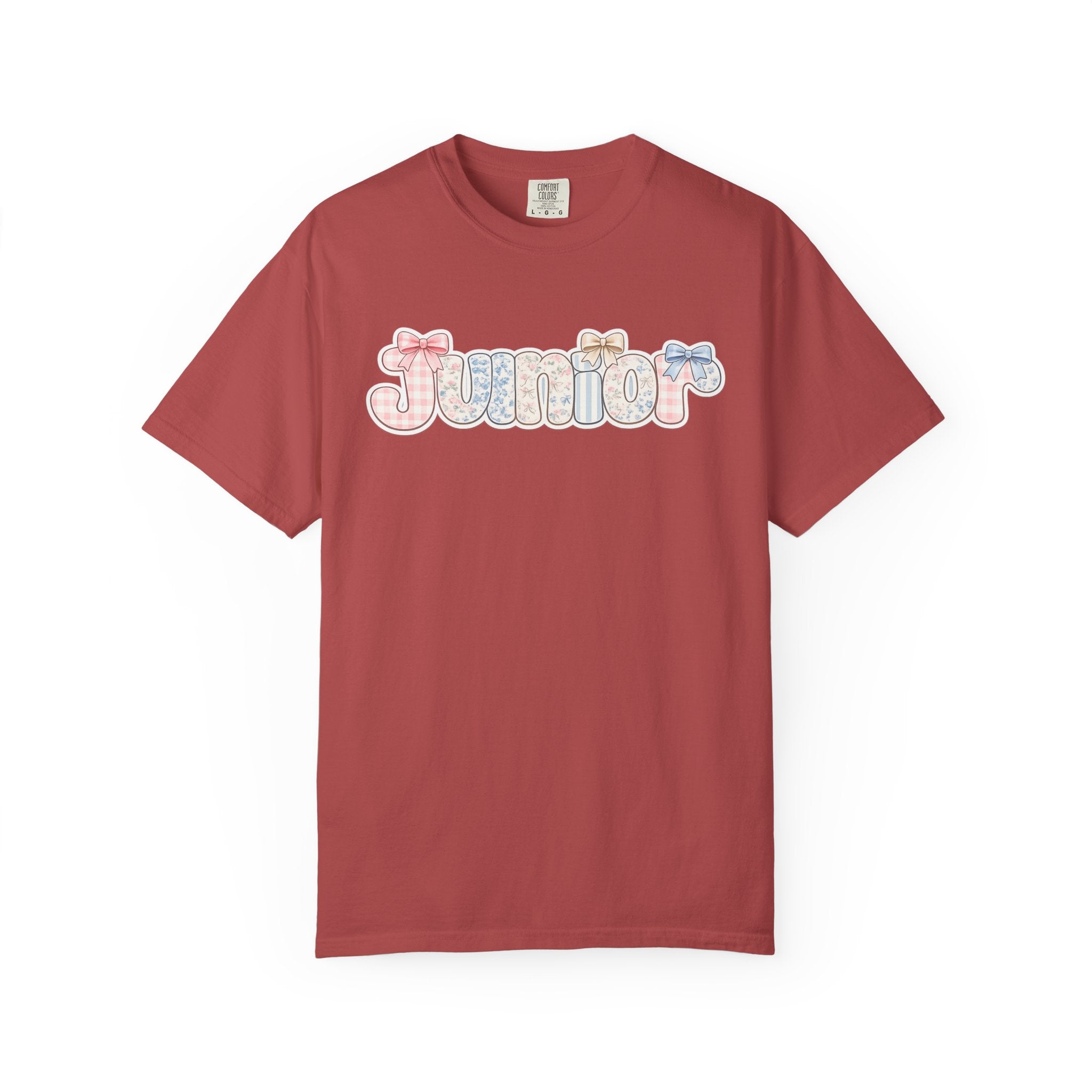 Junior Floral Graphic T-Shirt — Back-to-School College Crew Tee