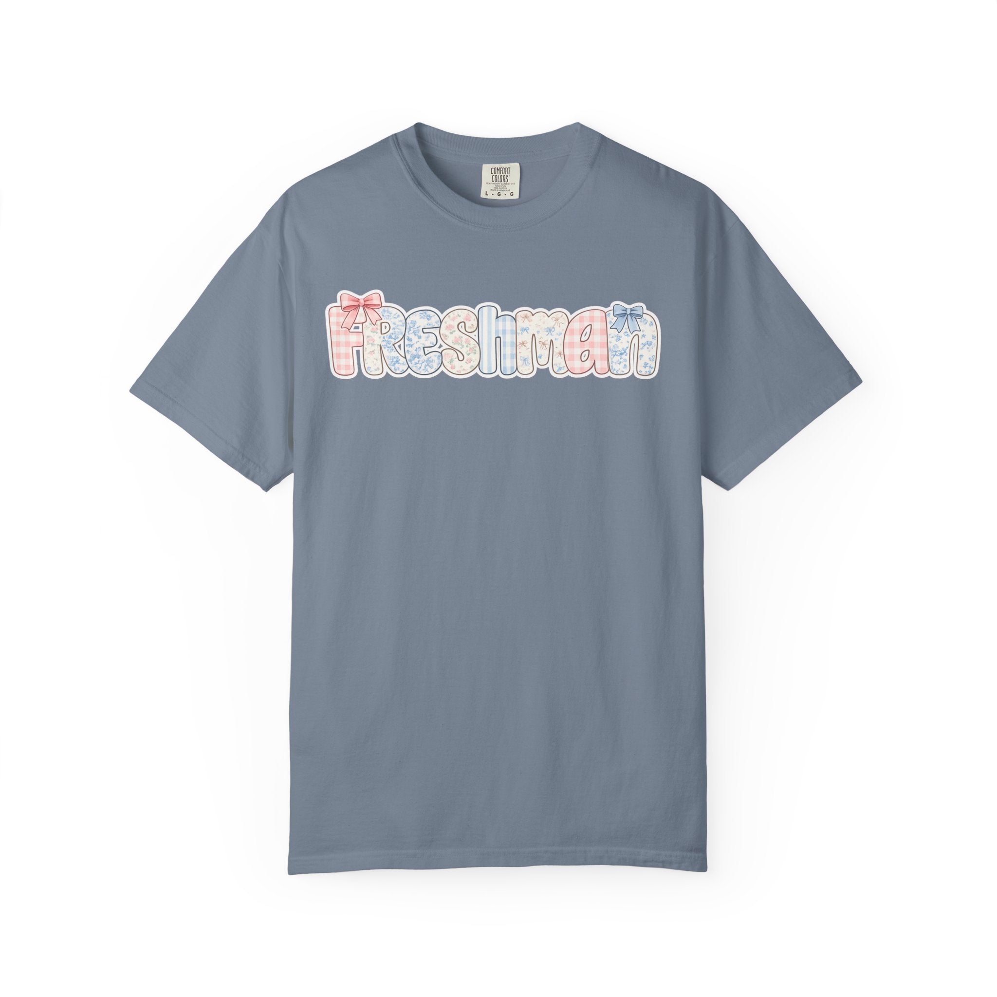 Freshman Floral Graphic T-Shirt — Back-to-School College Crew Tee