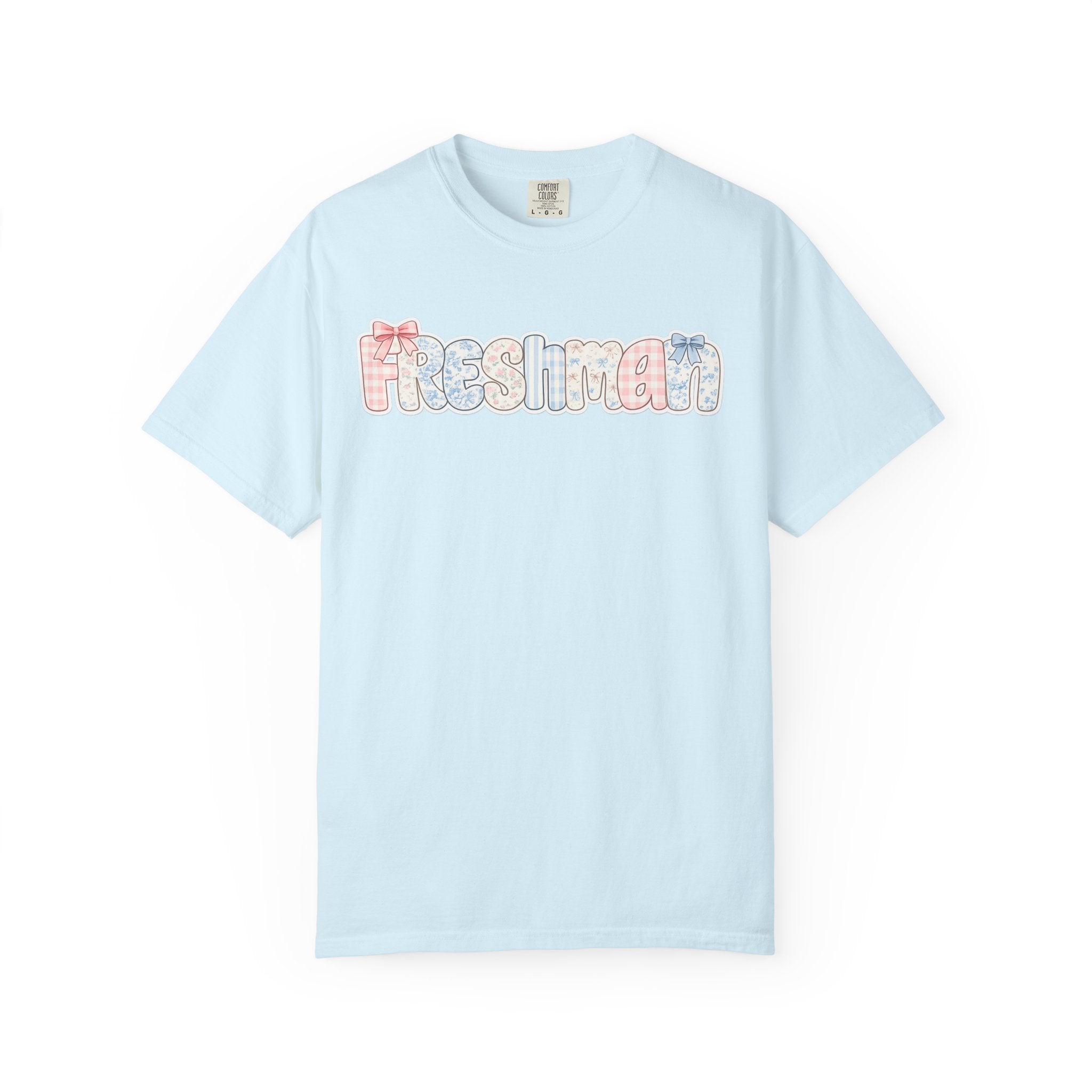 Freshman Floral Graphic T-Shirt — Back-to-School College Crew Tee