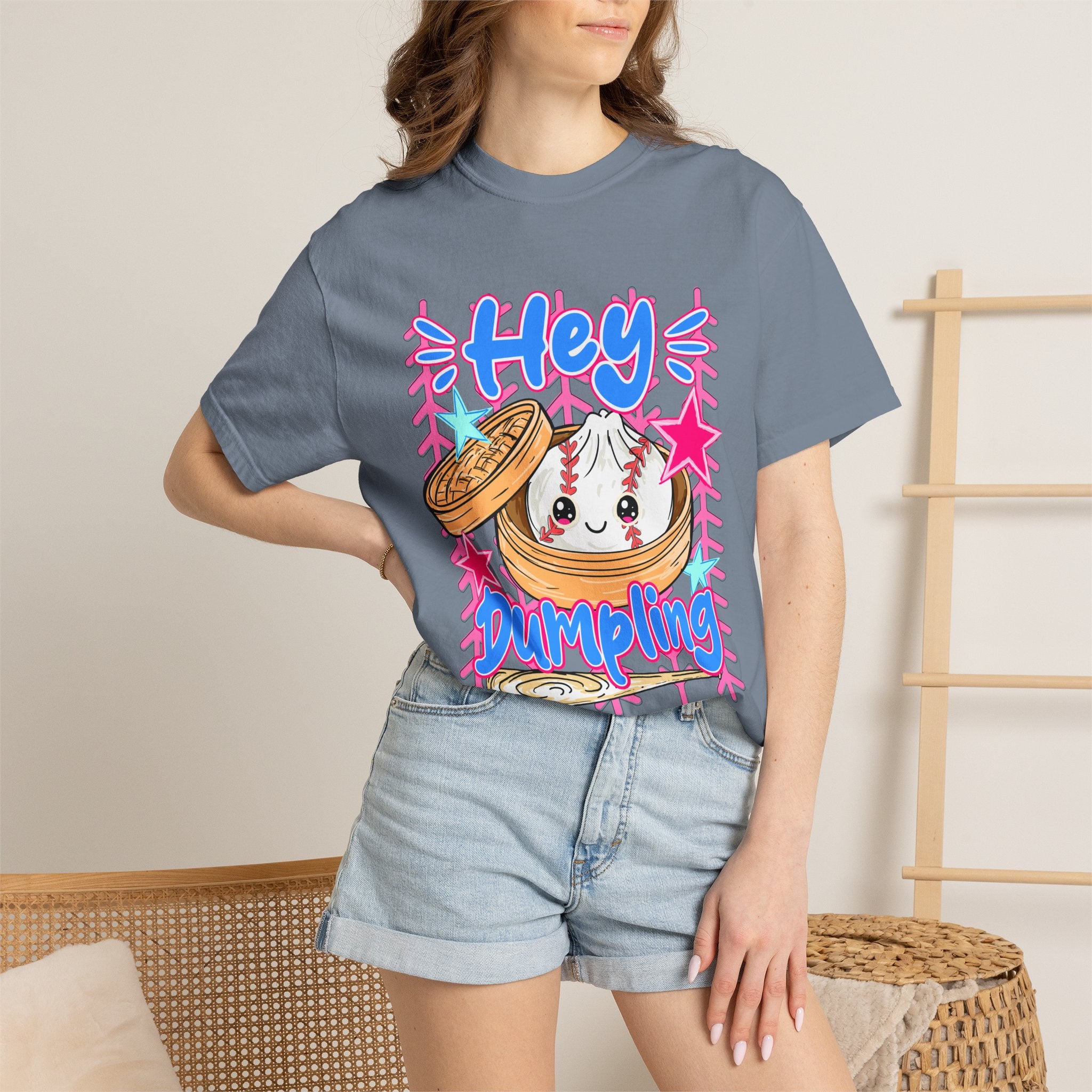 Hey Dumpling T-Shirt — Cute Kawaii Dumpling Graphic Tee