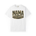 Mama Raising Warriors T-Shirt — Camo Mom Tee for Military & Active Families
