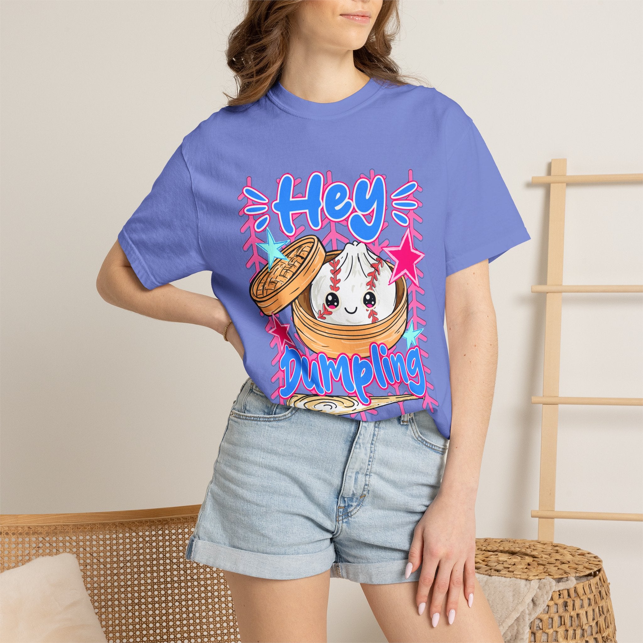 Hey Dumpling T-Shirt — Cute Kawaii Dumpling Graphic Tee
