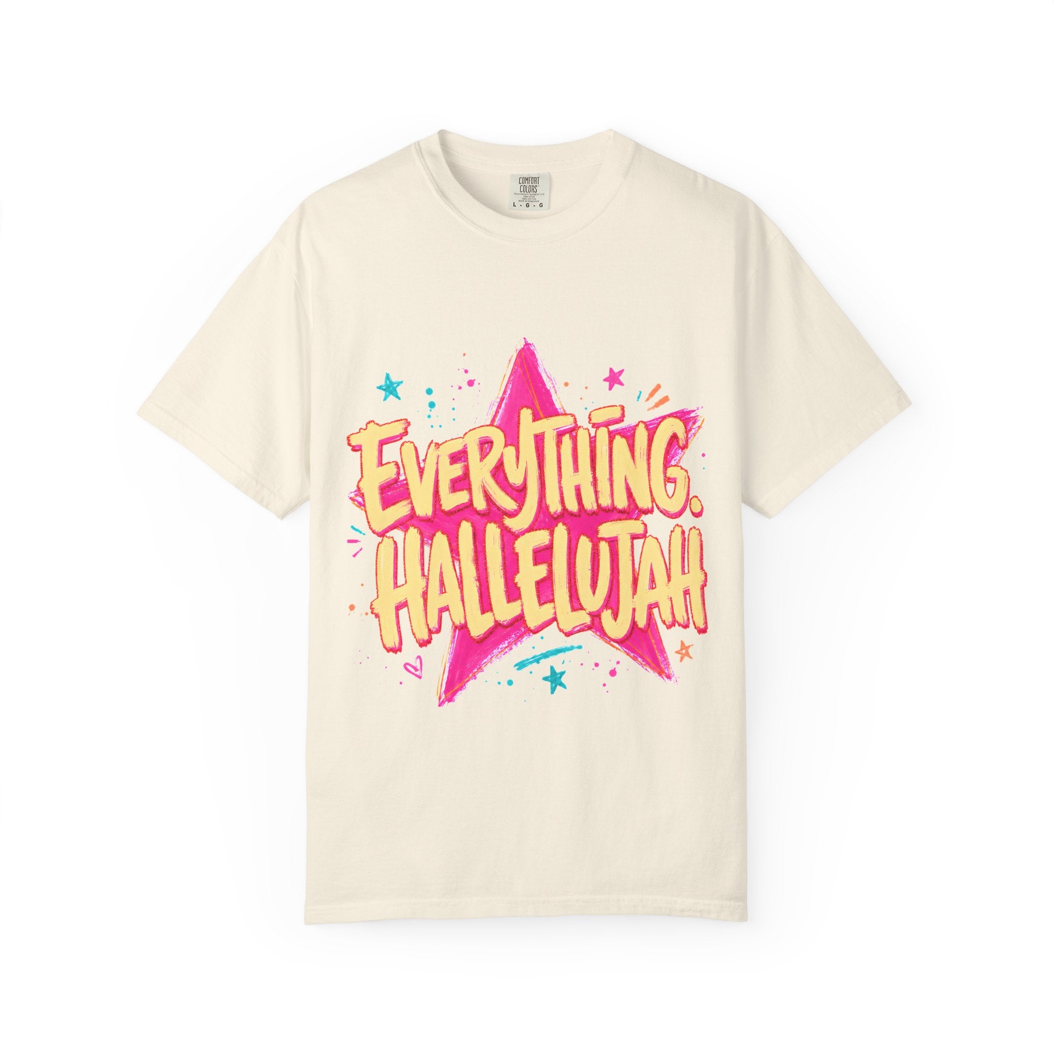 Everything Hallelujah T-Shirt — Retro Star Graphic Christian Tee