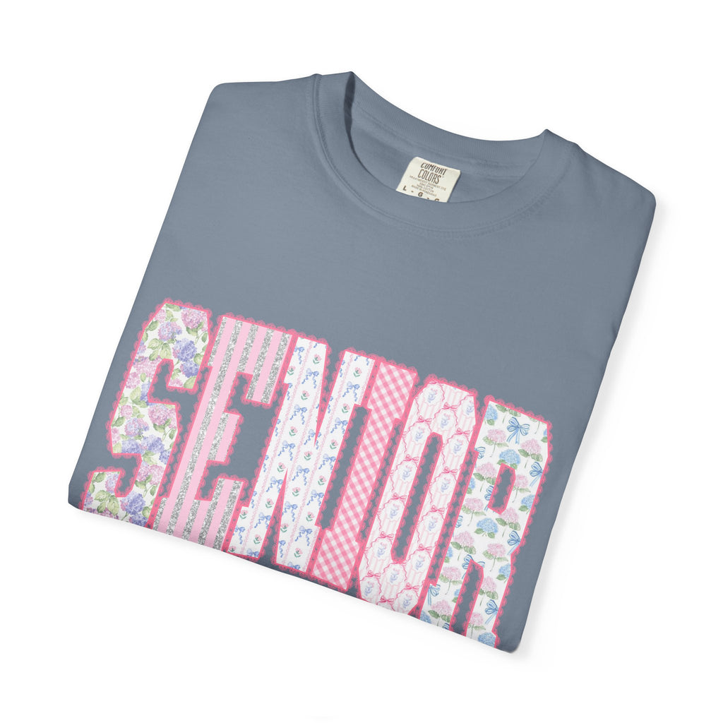 Senior 2027 Floral Patchwork T-Shirt