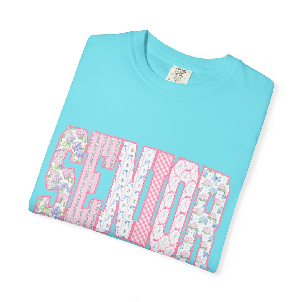 Senior 2027 Floral Patchwork T-Shirt